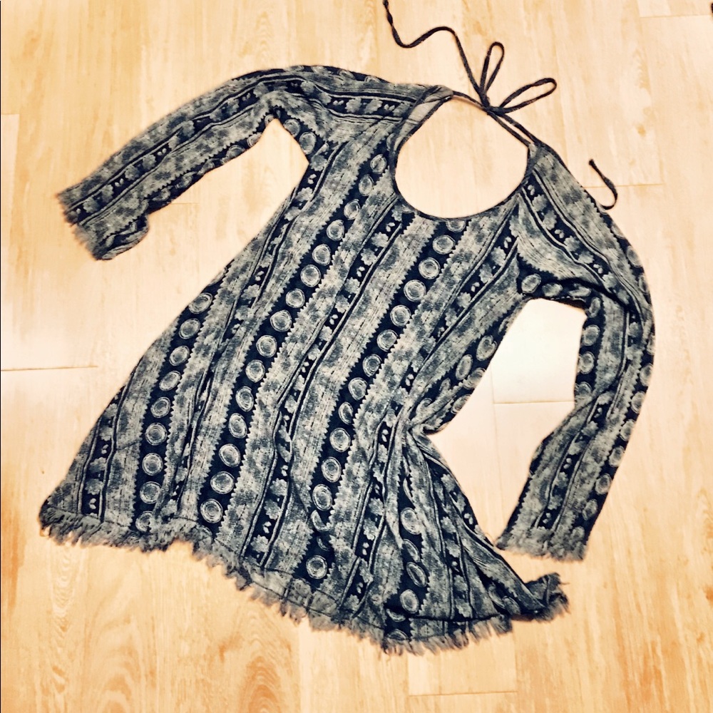 Blue Bohemian Festival Dress